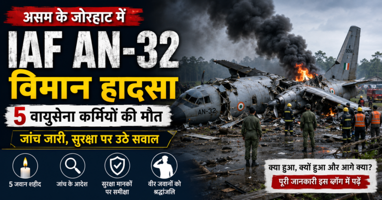 असम में IAF AN-32 विमान हादसा: 5 जवान शहीद