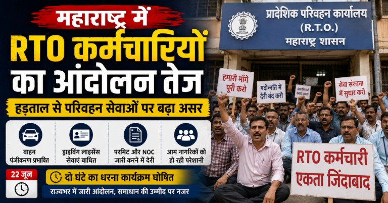 महाराष्ट्र RTO हड़ताल: परिवहन सेवाओं पर असर