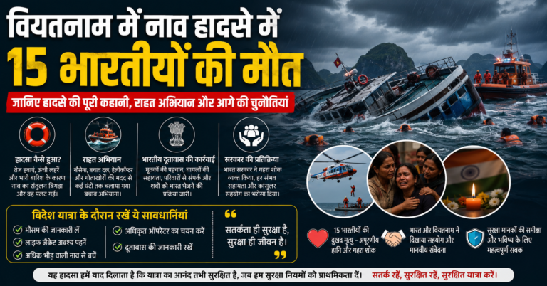 वियतनाम नाव हादसा: 15 भारतीयों की मौत