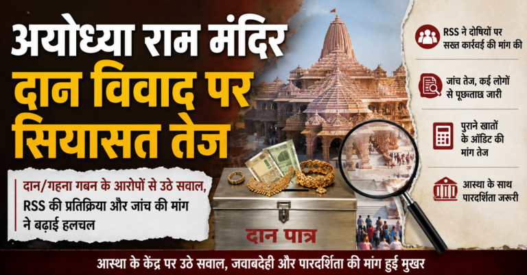 राम मंदिर दान विवाद पर RSS की सख्त प्रतिक्रिया