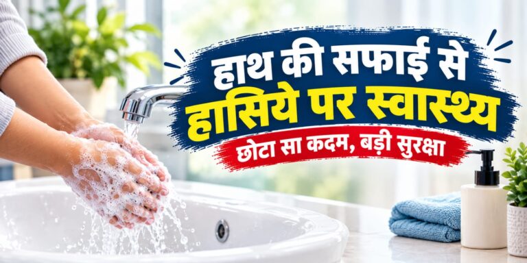 हाथ की सफाई से हासिये पर स्वास्थ्य